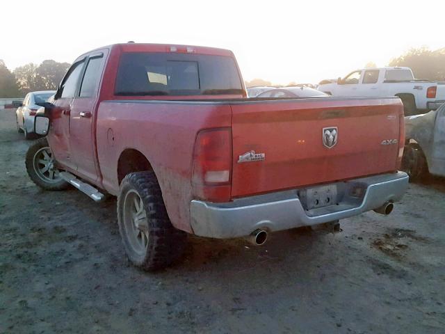 1C6RR7GT0DS695569 - 2013 RAM 1500 SLT RED photo 3