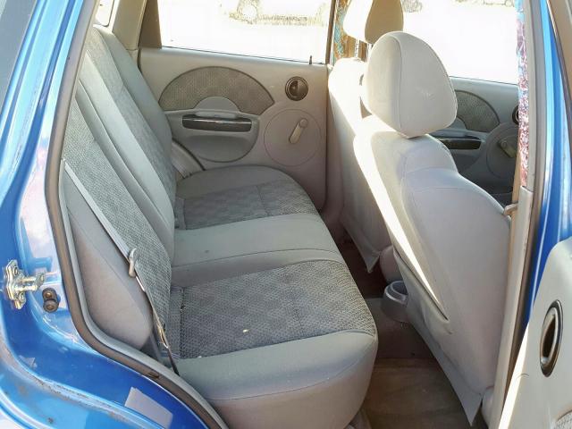 KL1TD62605B431883 - 2005 CHEVROLET AVEO BASE Көк фото 6
