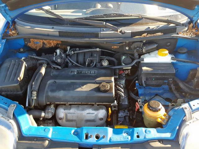 KL1TD62605B431883 - 2005 CHEVROLET AVEO BASE Көк фото 7