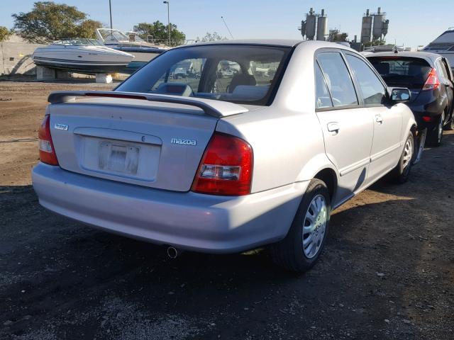 JM1BJ2223Y0210684 - 2000 MAZDA PROTEGE DX SILVER photo 4