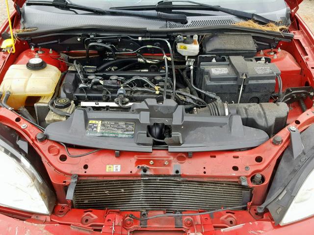 1FAFP34N57W335006 - 2007 FORD FOCUS ZX4 RED photo 7