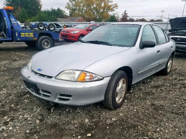 1G1JC524317215382 - 2001 CHEVROLET CAVALIER B SILVER photo 2