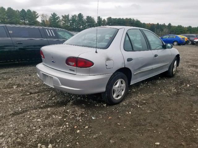 1G1JC524317215382 - 2001 CHEVROLET CAVALIER B SILVER photo 4