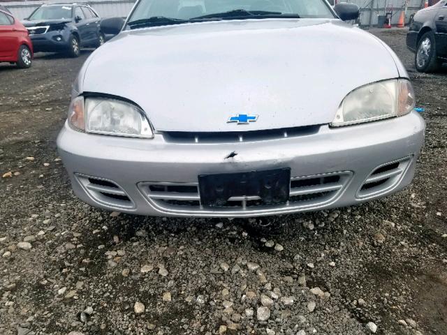 1G1JC524317215382 - 2001 CHEVROLET CAVALIER B SILVER photo 9