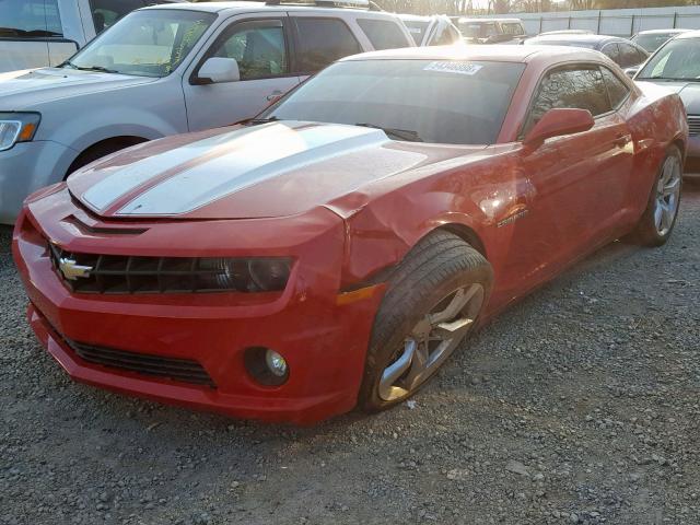 2G1FK1EJ6B9134072 - 2011 CHEVROLET CAMARO 2SS RED photo 2