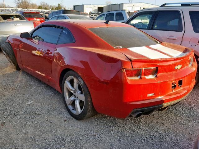 2G1FK1EJ6B9134072 - 2011 CHEVROLET CAMARO 2SS RED photo 3