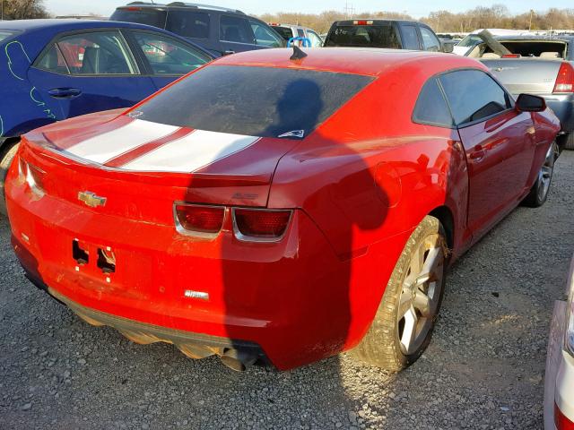 2G1FK1EJ6B9134072 - 2011 CHEVROLET CAMARO 2SS RED photo 4