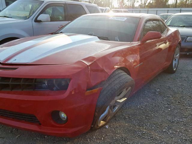 2G1FK1EJ6B9134072 - 2011 CHEVROLET CAMARO 2SS RED photo 9