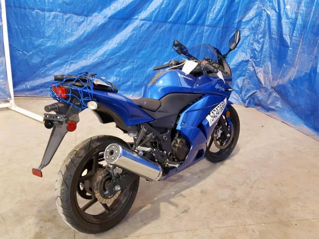 JKAEXMJ139DA22335 - 2009 KAWASAKI EX250 J BLUE photo 4