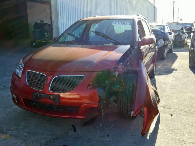 5Y2SL67898Z419406 - 2008 PONTIAC VIBE RED photo 2