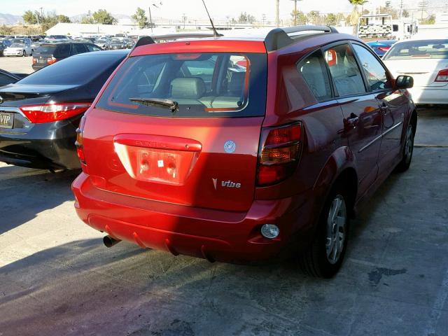 5Y2SL67898Z419406 - 2008 PONTIAC VIBE RED photo 4