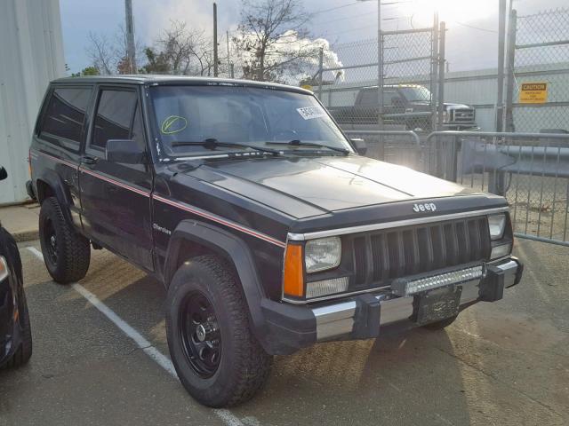 1JCML7719HT007473 - 1987 JEEP CHEROKEE BLACK photo 1