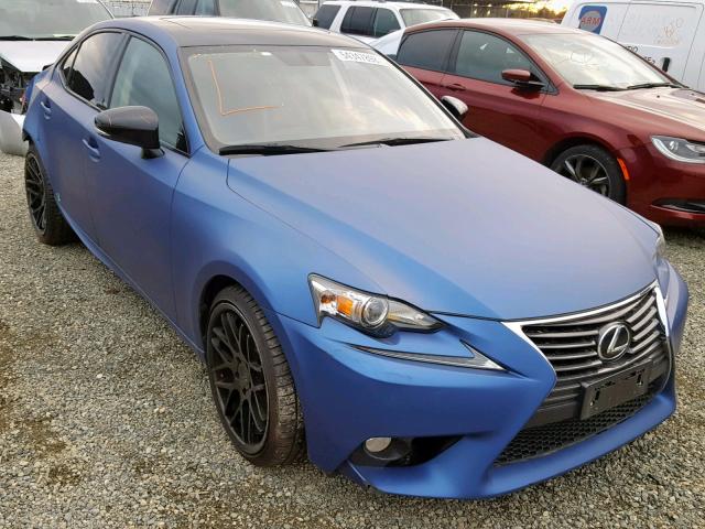 JTHBF1D28E5021809 - 2014 LEXUS IS 250 BLUE photo 1