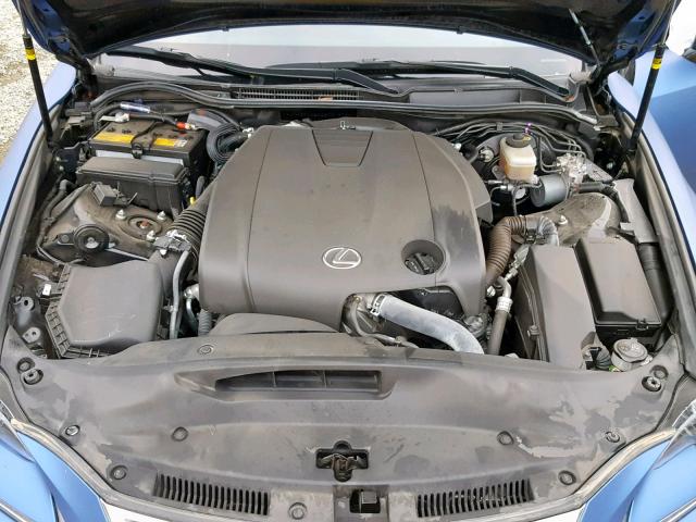 JTHBF1D28E5021809 - 2014 LEXUS IS 250 BLUE photo 7