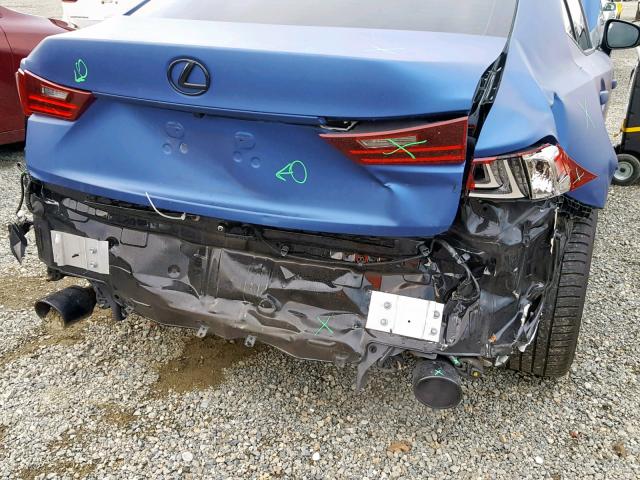 JTHBF1D28E5021809 - 2014 LEXUS IS 250 BLUE photo 9