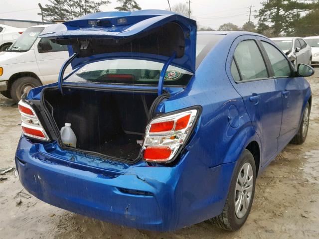 1G1JB5SG6H4162136 - 2017 CHEVROLET SONIC LS 蓝色 照片 4