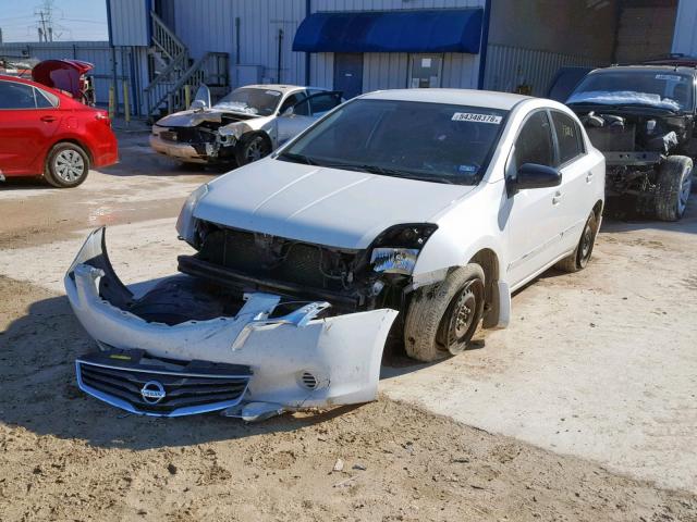 3N1AB6AP1AL685629 - 2010 NISSAN SENTRA 2.0 WHITE photo 2