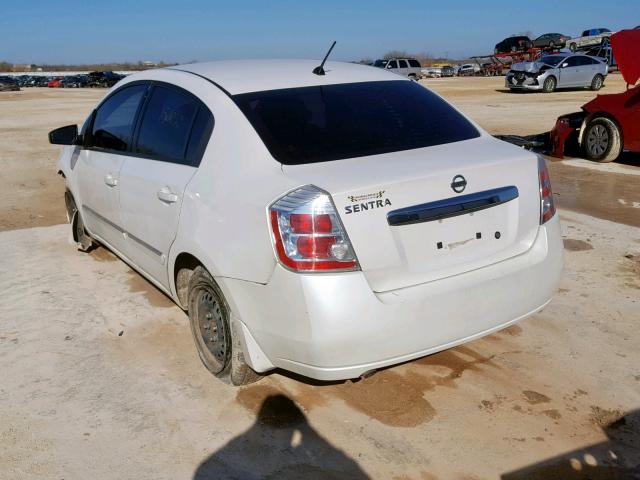 3N1AB6AP1AL685629 - 2010 NISSAN SENTRA 2.0 WHITE photo 3