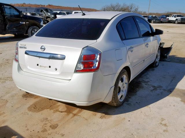 3N1AB6AP1AL685629 - 2010 NISSAN SENTRA 2.0 WHITE photo 4