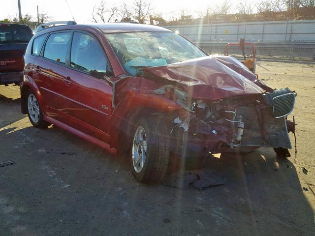 5Y2SL65826Z463442 - 2006 PONTIAC VIBE MAROON photo 1