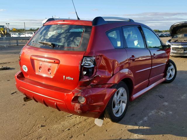 5Y2SL65826Z463442 - 2006 PONTIAC VIBE MAROON photo 4