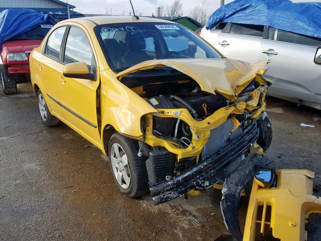 KL1TD5DE9AB049103 - 2010 CHEVROLET AVEO LS YELLOW photo 1