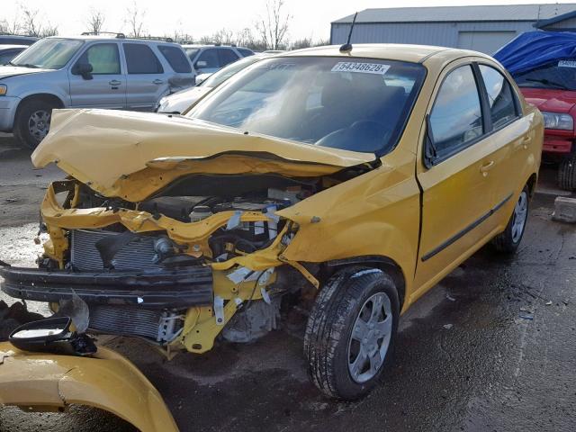 KL1TD5DE9AB049103 - 2010 CHEVROLET AVEO LS YELLOW photo 2