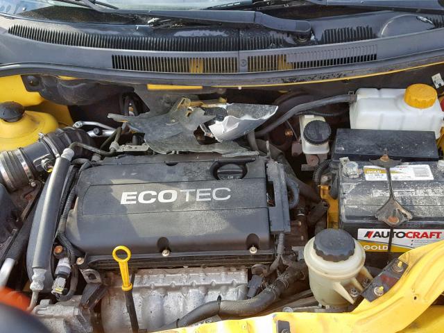 KL1TD5DE9AB049103 - 2010 CHEVROLET AVEO LS YELLOW photo 7