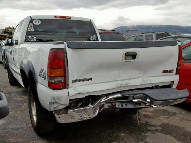 1GTEK19V21Z227661 - 2001 GMC NEW SIERRA WHITE photo 3