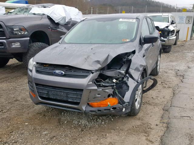 1FMCU0F76EUA51200 - 2014 FORD ESCAPE S GRAY photo 2