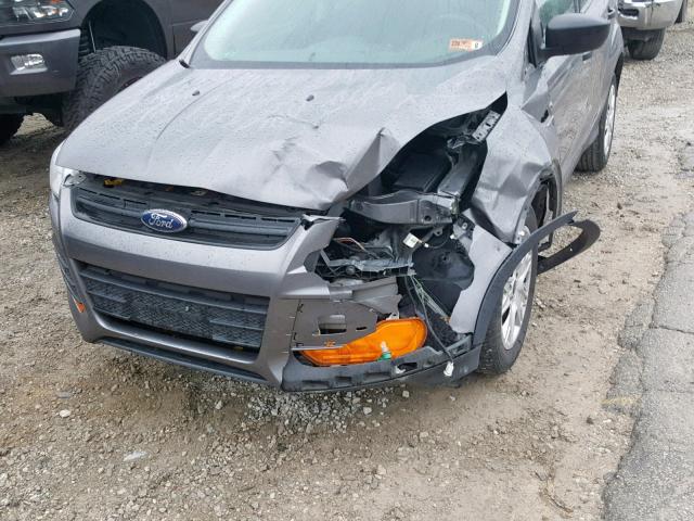 1FMCU0F76EUA51200 - 2014 FORD ESCAPE S GRAY photo 9