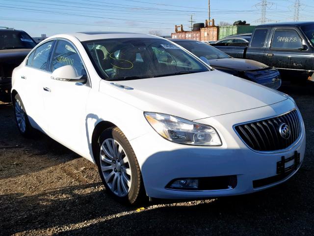 2G4GS5EV5D9205220 - 2013 BUICK REGAL PREM WHITE photo 1