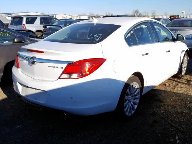 2G4GS5EV5D9205220 - 2013 BUICK REGAL PREM WHITE photo 4