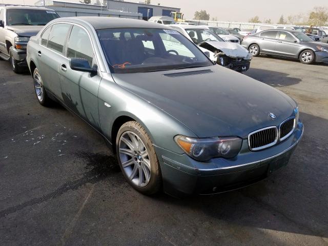 WBAGN63402DR03159 - 2002 BMW 745 LI BLUE photo 1