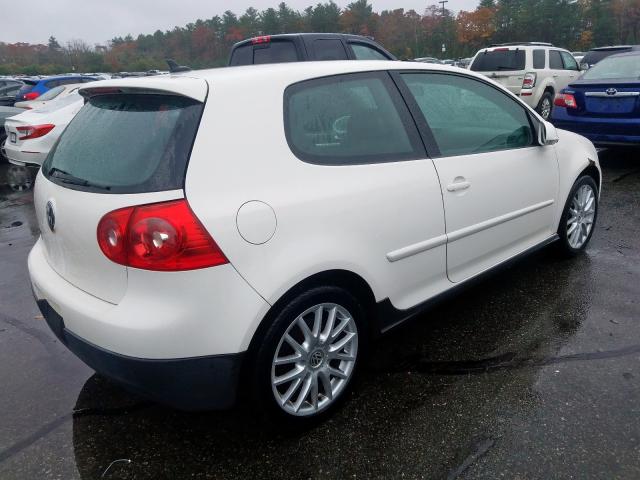 WVWFV71K77W039552 - 2007 VOLKSWAGEN NEW GTI FA WHITE photo 4