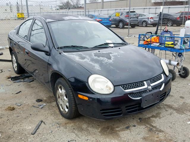 1B3ES56CX5D147605 - 2005 DODGE NEON SXT BLACK photo 1