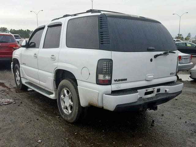 1GKEK63U16J138378 - 2006 GMC YUKON DENA WHITE photo 3