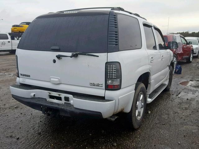 1GKEK63U16J138378 - 2006 GMC YUKON DENA WHITE photo 4