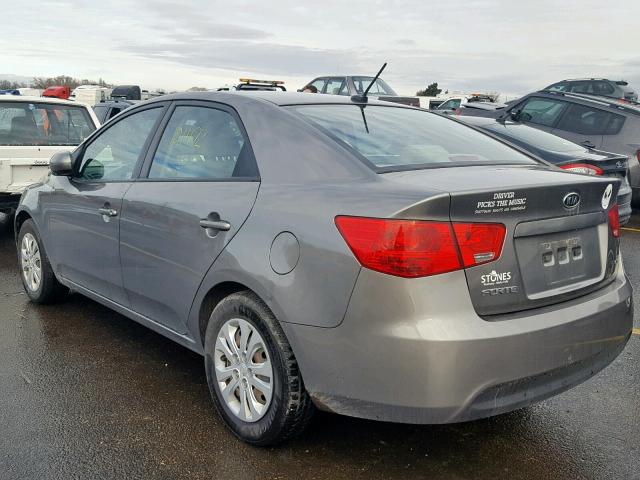 KNAFU4A2XB5426173 - 2011 KIA FORTE EX GRAY photo 3