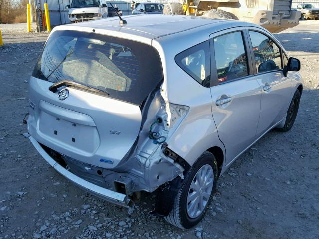 3N1CE2CP0EL402682 - 2014 NISSAN VERSA NOTE SILVER photo 4