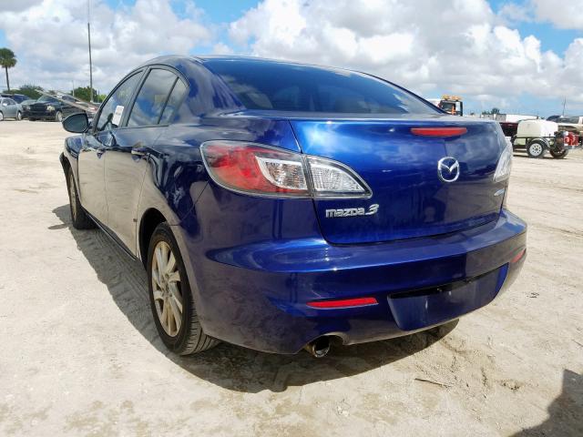 JM1BL1V71C1688021 - 2012 MAZDA 3 I BLUE photo 3