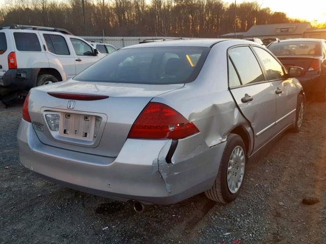 1HGCM56186A087794 - 2006 HONDA ACCORD VAL SILVER photo 4