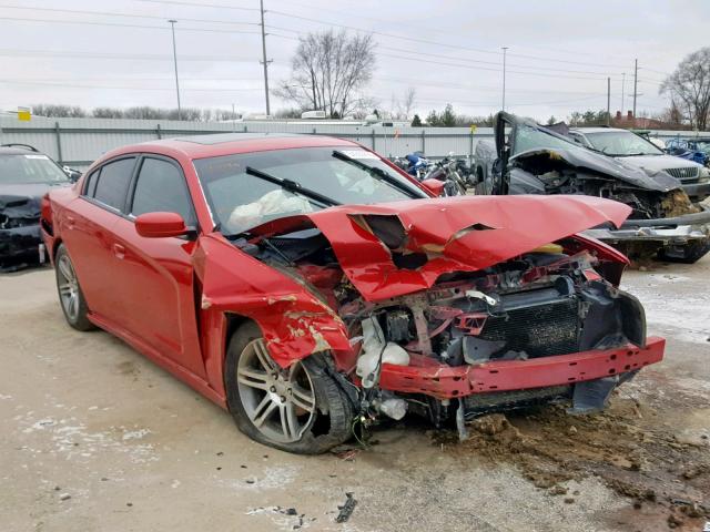 2C3CDXHGXCH187120 - 2012 DODGE CHARGER SX RED photo 1