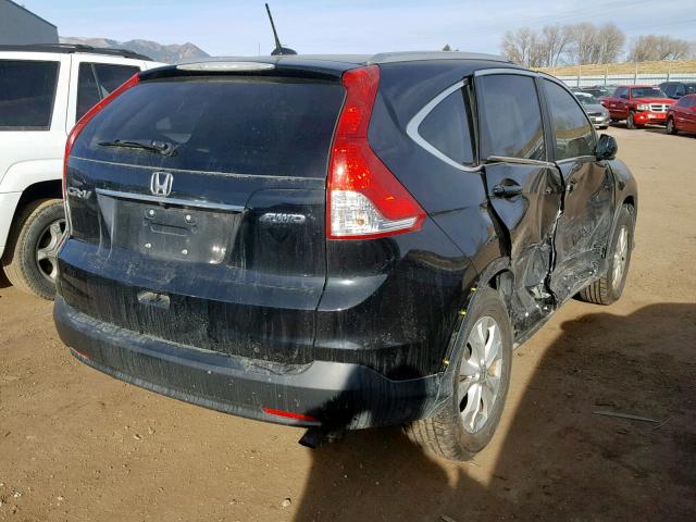 2HKRM4H74DH632853 - 2013 HONDA CR-V EXL BLACK photo 4