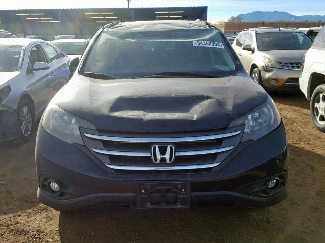 2HKRM4H74DH632853 - 2013 HONDA CR-V EXL BLACK photo 9