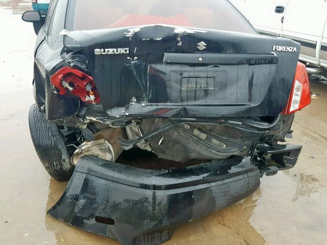 KL5JD56Z95K156048 - 2005 SUZUKI FORENZA S BLACK photo 9