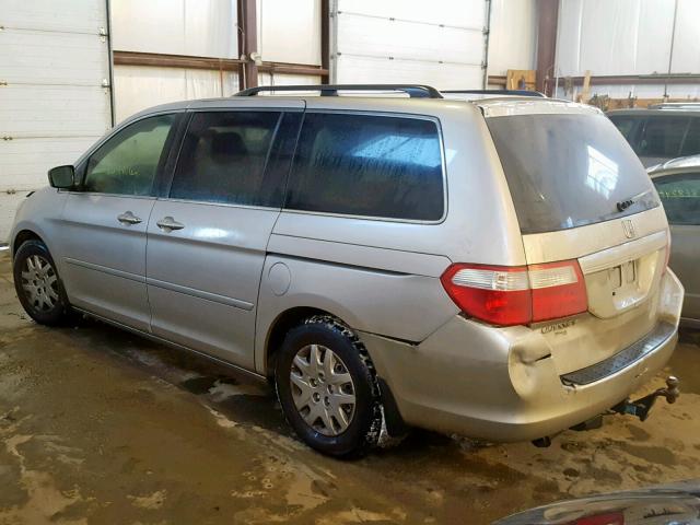 5FNRL38746B501811 - 2006 HONDA ODYSSEY EX GRAY photo 3