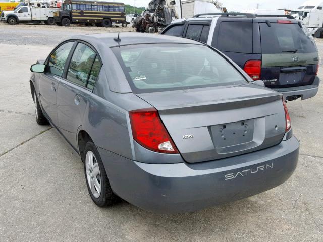 1G8AZ55FX7Z174873 - 2007 SATURN ION LEVEL GRAY photo 3