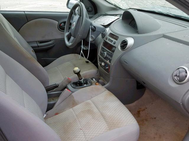 1G8AZ55FX7Z174873 - 2007 SATURN ION LEVEL GRAY photo 5