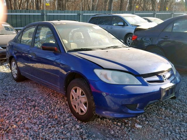 2HGES16335H574801 - 2005 HONDA CIVIC DX V BLUE photo 1